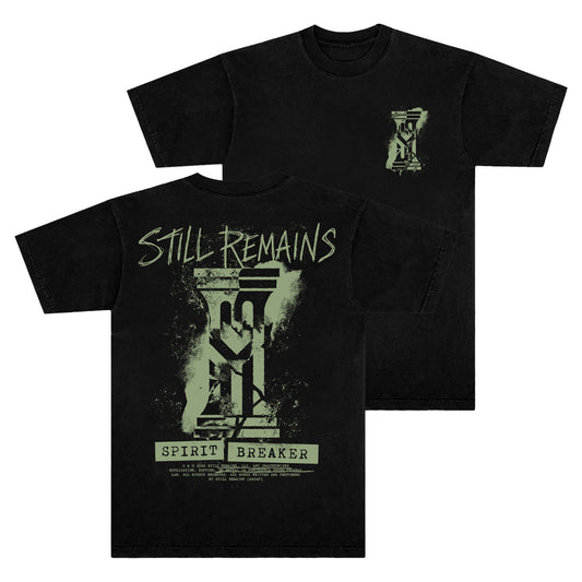 SPIRIT BREAKER - Splatter T-Shirt (Black Washed)